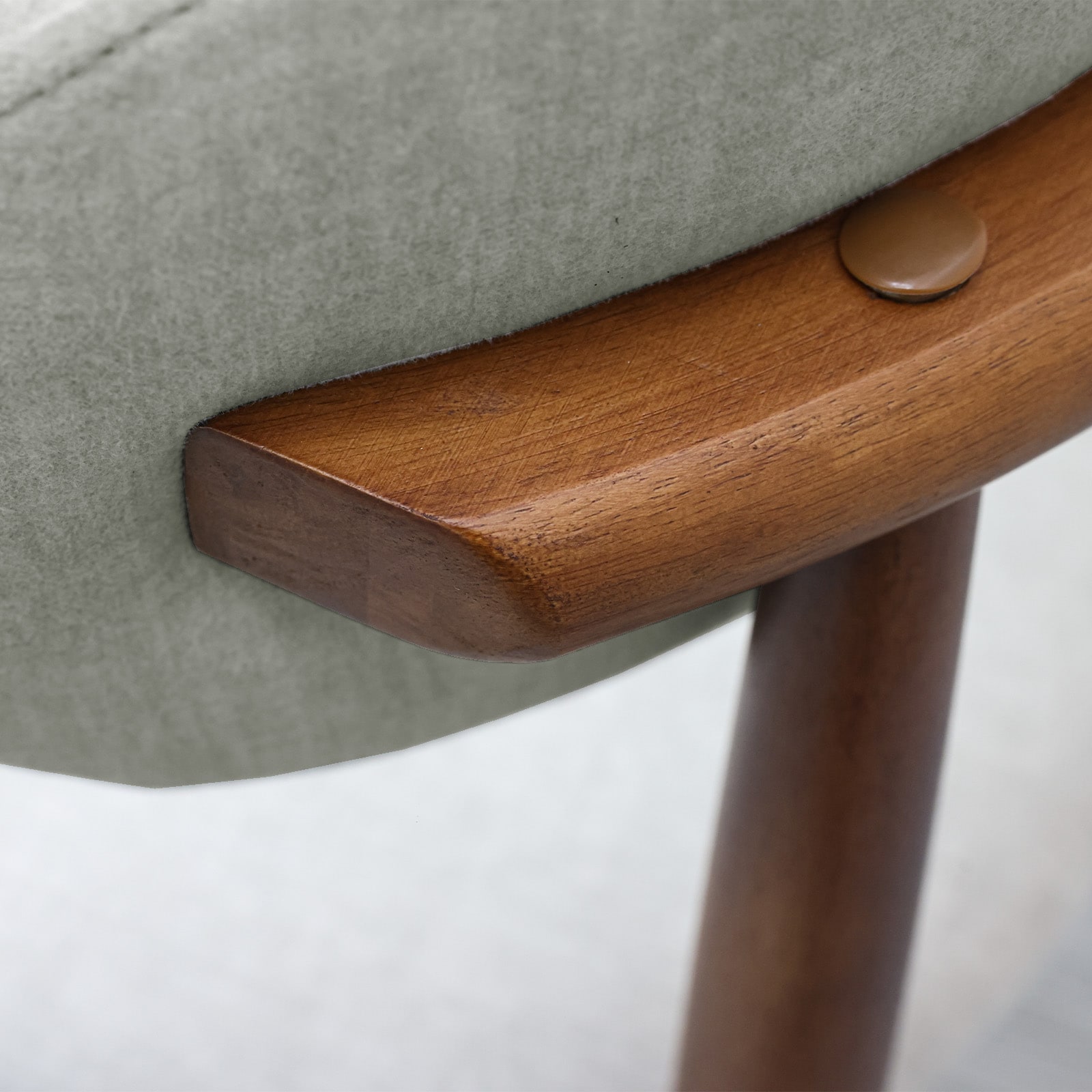 Laurel Green Flannelette Upholstered Dining Chair With Walnut Solid Wood Legs, Armless Chair Set Of 4 For Kitchen, Restaurant, Living, Meeting Room_maomaolike.com